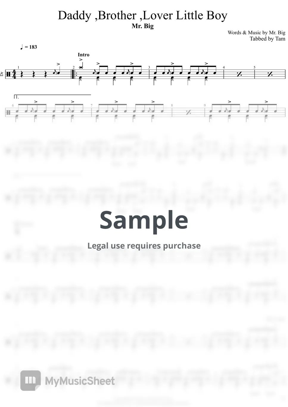 Mr Big Daddy Brother Lover Little Boy (Mr Big / Daddy Brother Lover