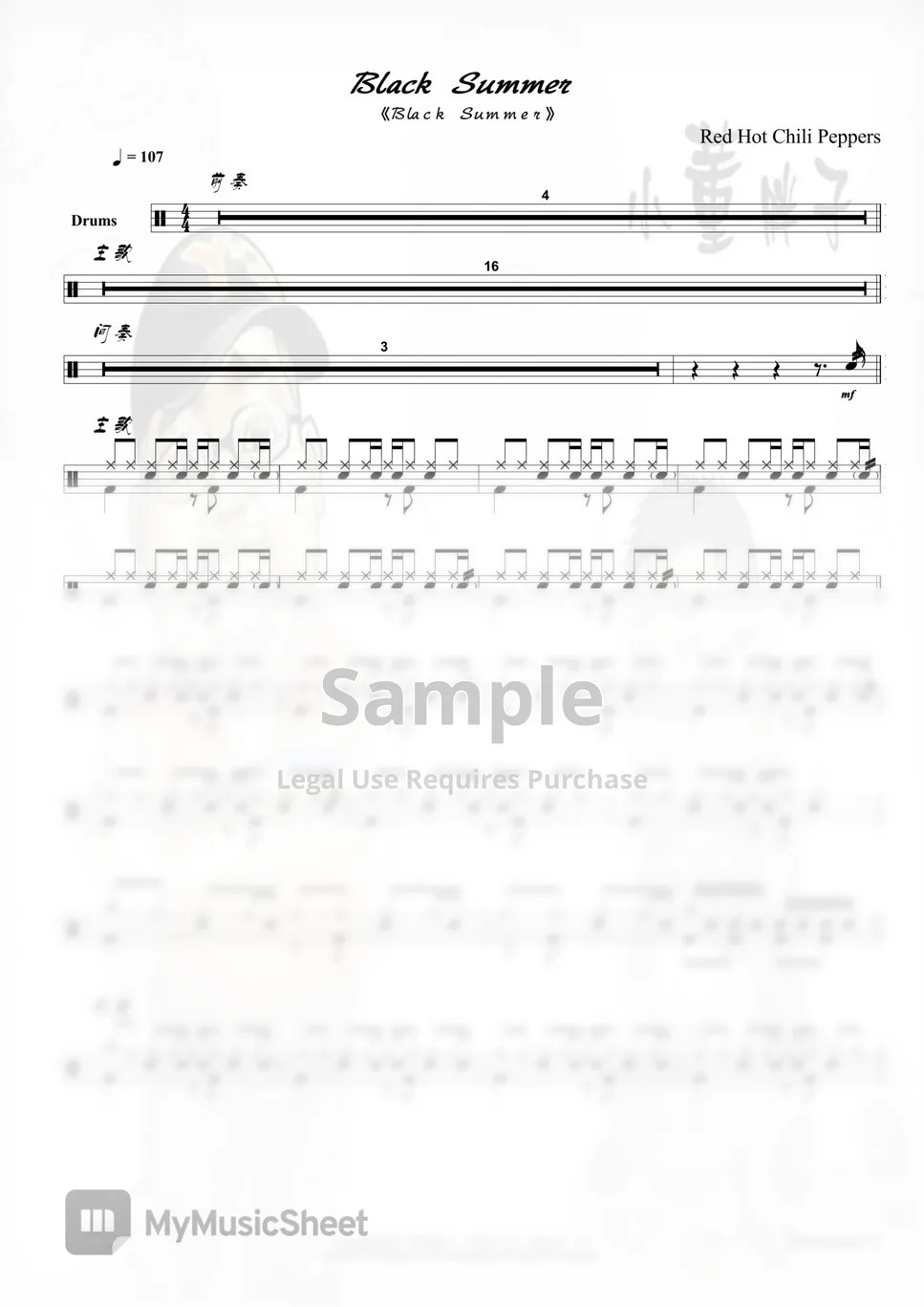 Red Hot Chili Peppers Black Summer (Red Hot Chili Peppers Black