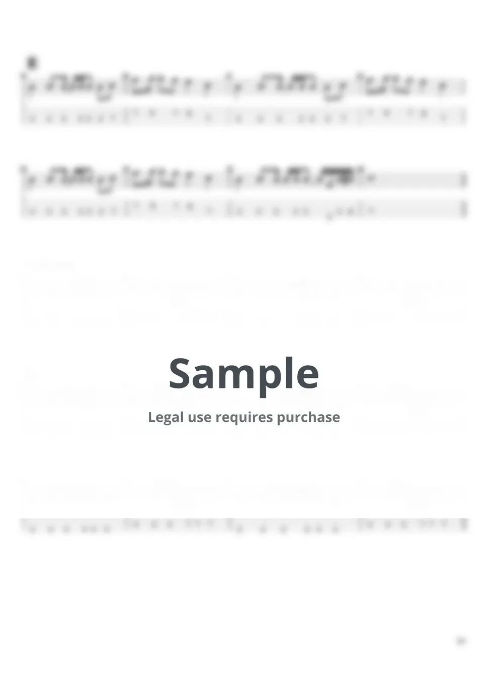 Coldplay In My Place Tab + 단선 악보 by 김날새