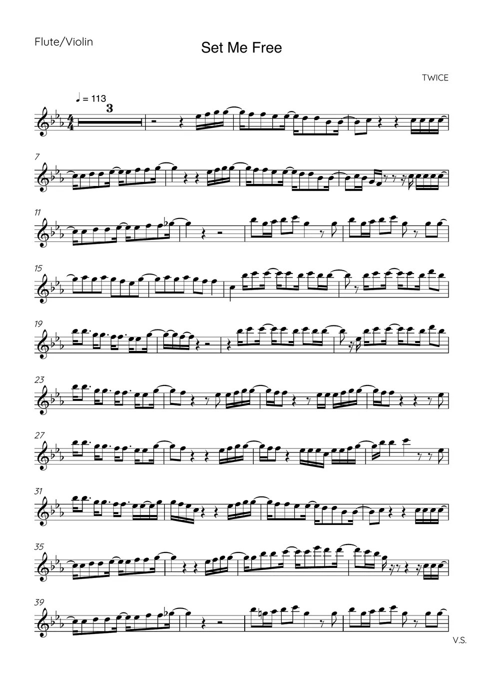 TWICE Set Me Free Sheets by JL