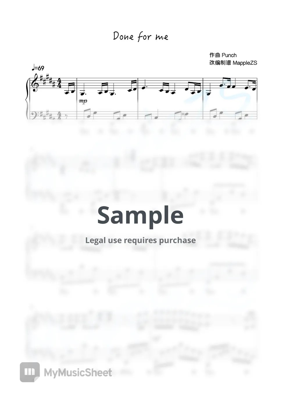 punch done for me Sheets by MappleZS