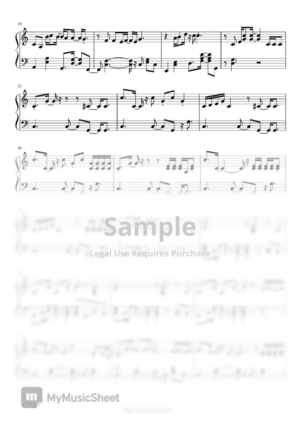 현아 (HyunA) 'FLOWER SHOWER' Piano Sheet + MP3 Sheets