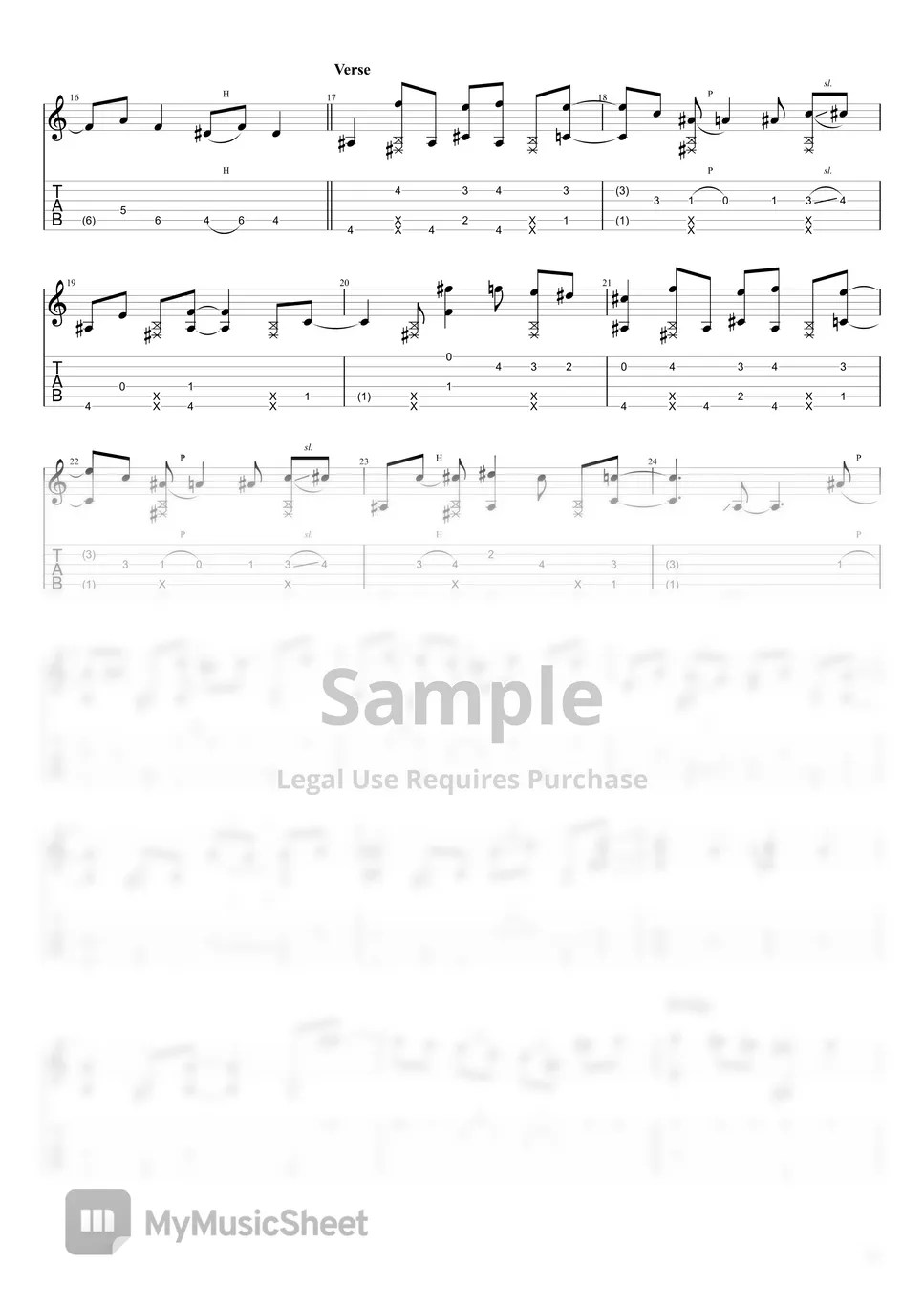 Kenshi Yonezu KICK BACK[Easy Guitar Fingerstyle For Beginner] Sheets