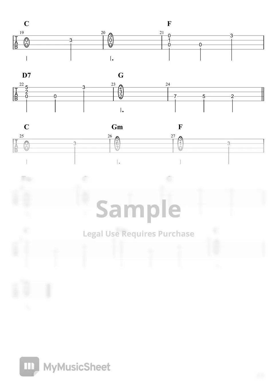 リチャード・ロジャース エーデルワイス (Solo Ukulele / HighG & LowG) 악보 by 浩成