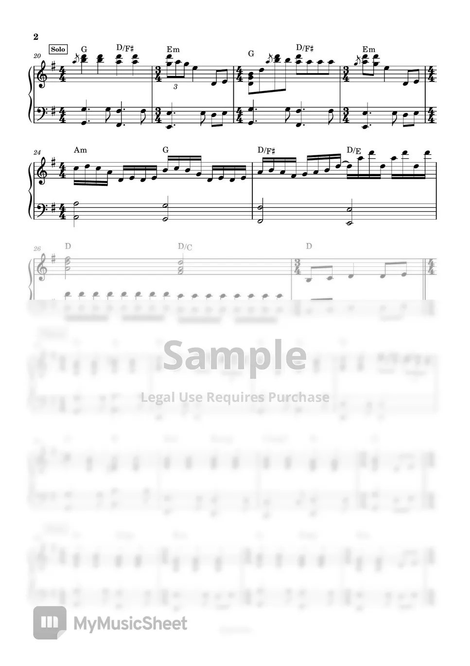 The Beatles All You Need Is Love (Piano Sheets by Anacrusa