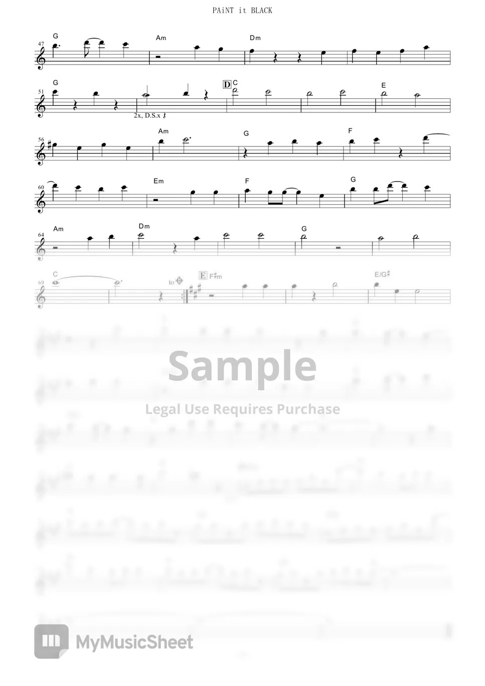 Black Clover PAiNT it BLACK (in C) Sheets by BiSH