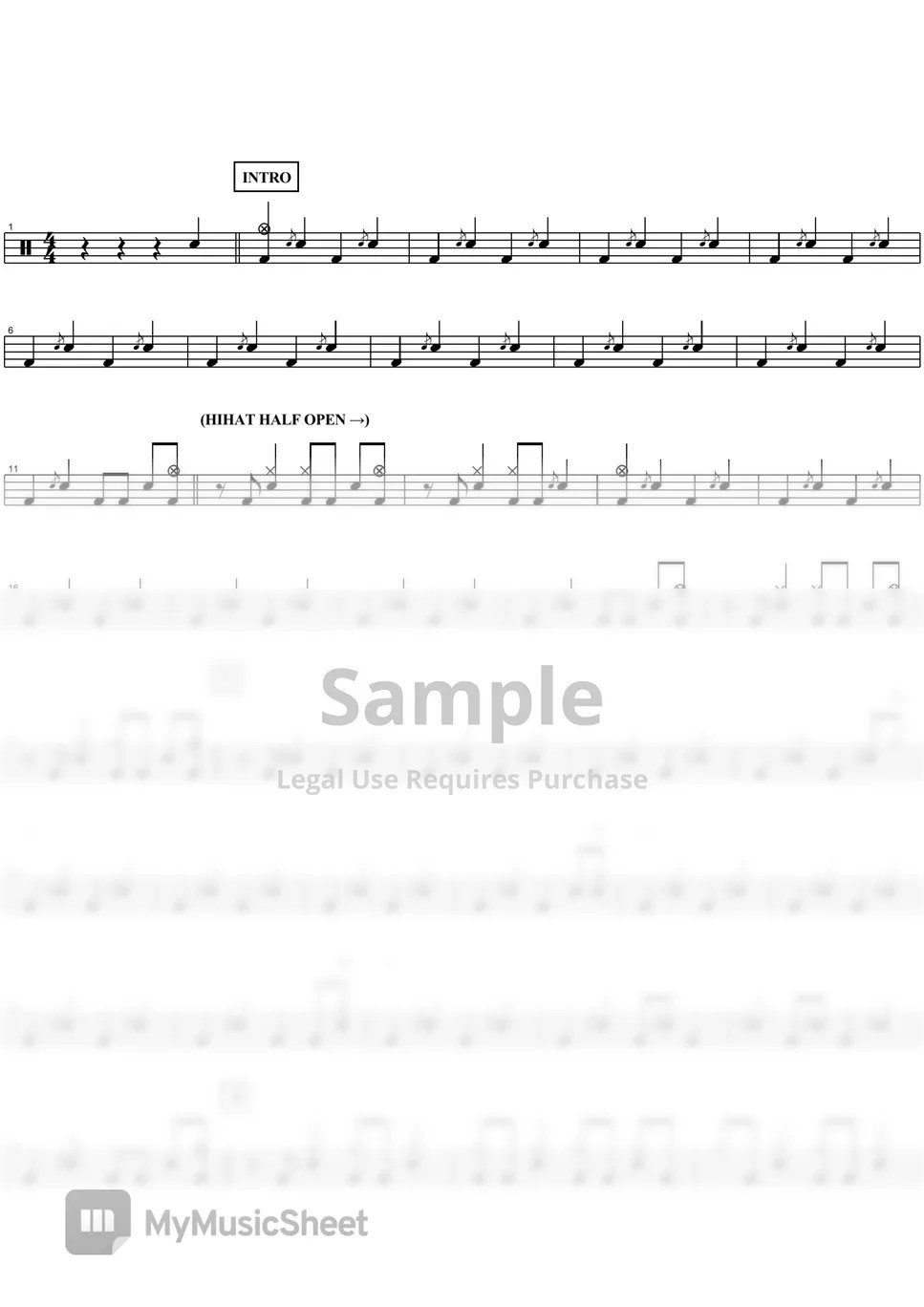 Mr.Big Daddy,Brother,Lover,Little Boy 楽譜 by COPYDRUM