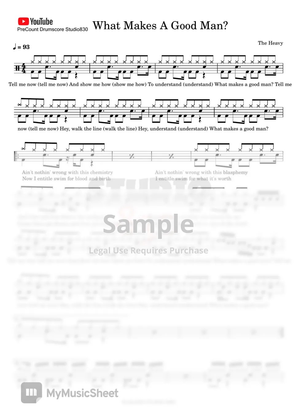 The Heavy What Makes A Good Man Sheets by Studio830