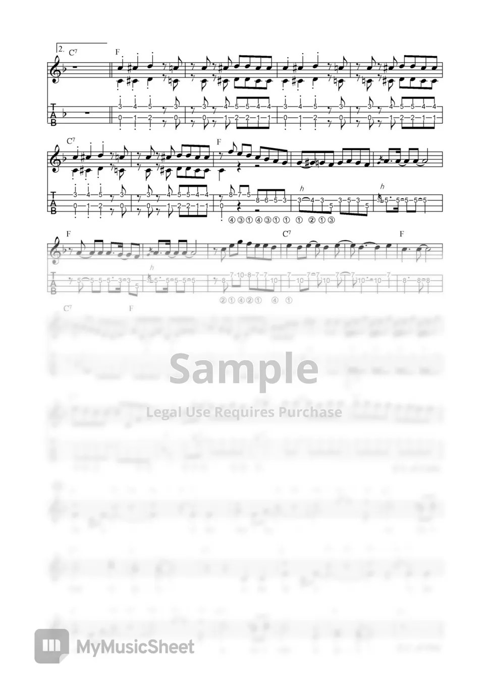 Langley Ukulele Ensemble Nanakuli (반주곡) 악보 by 싱글벙글 우쿨렐레