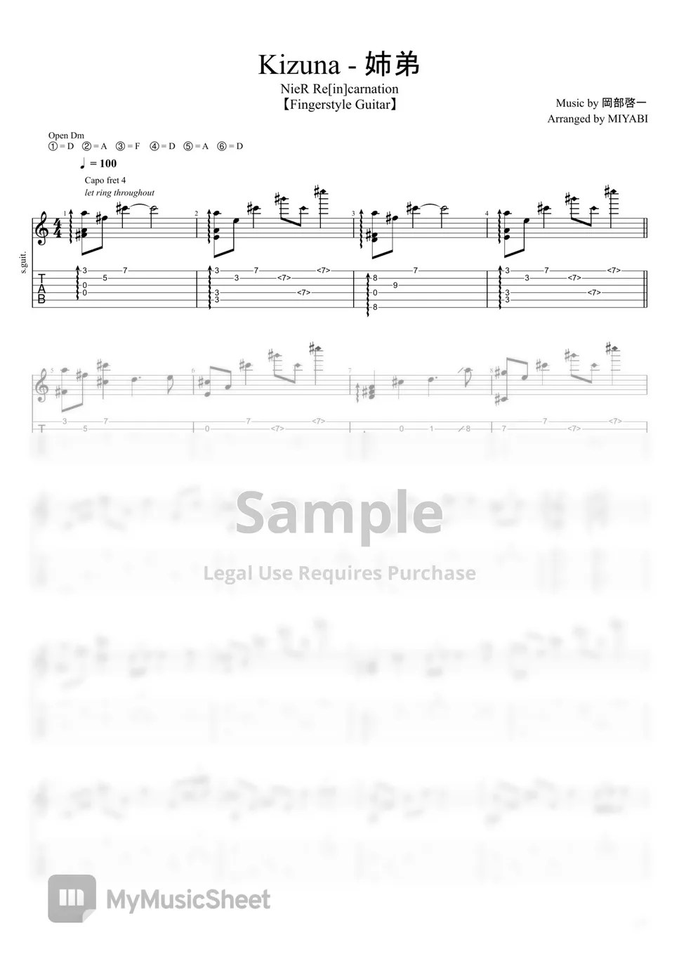 NieR Re[in]carnation 【ソロギター】Kizuna 姉弟（NieR Re[in]carnation