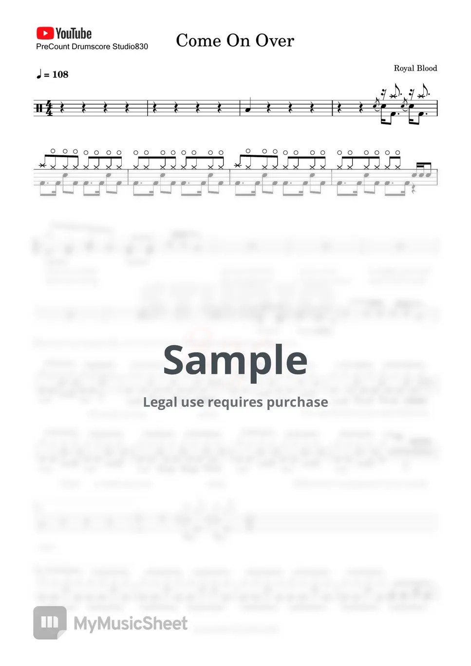 Royal Blood Come On Over Sheets by Studio830