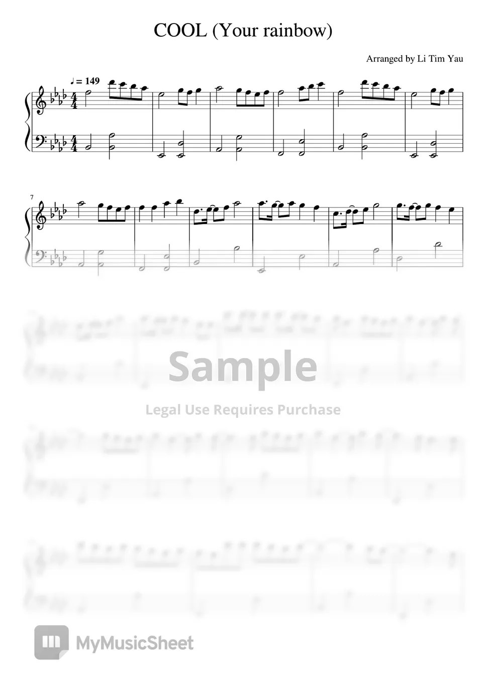 NMIXX (엔믹스) COOL (Your rainbow) (Piano Cover) Sheets by Li Tim Yau