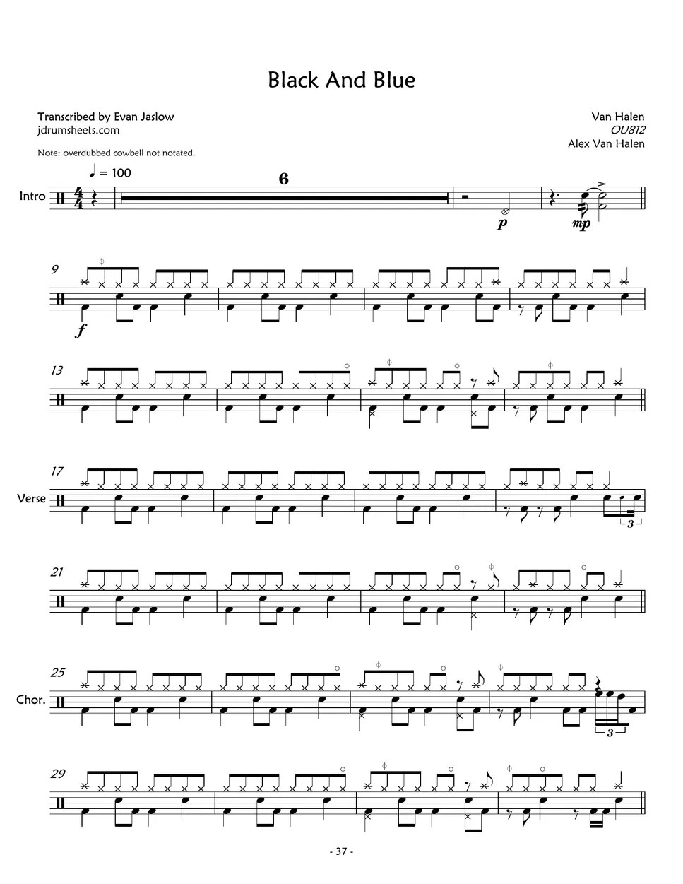 Van Halen Black And Blue Sheets by Evan Jaslow