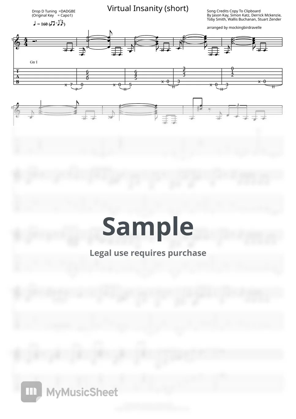 Jamiroquai Virtual Insanity (Short) Sheets by mockingbirdravelle