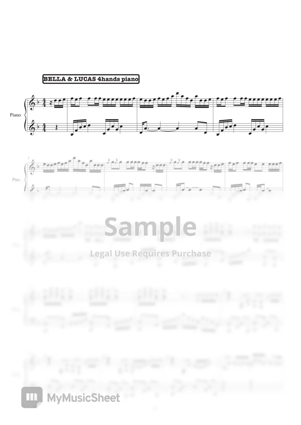 BTS Fake Love Sheets by BELLA&LUCAS