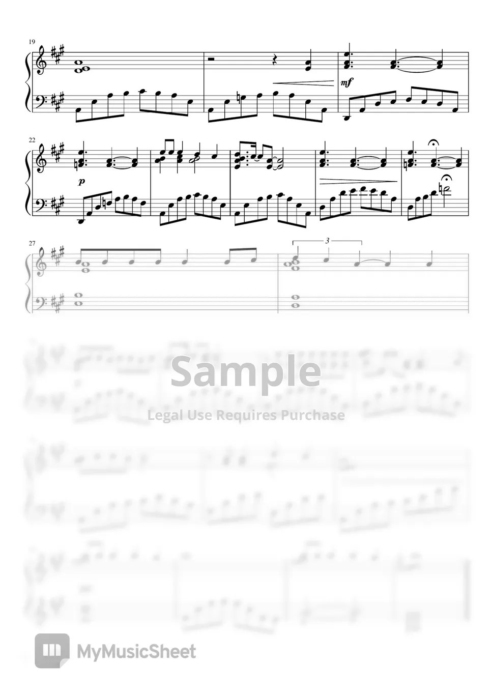 Adam Sandler Grow old with you Piano solo Cover Sheets by Magdalena Galka