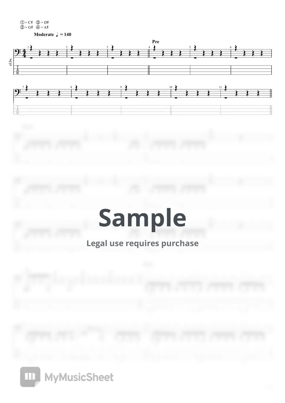 the Gazette Blinding Hope (Bass Tab) Sheets by the Gazette