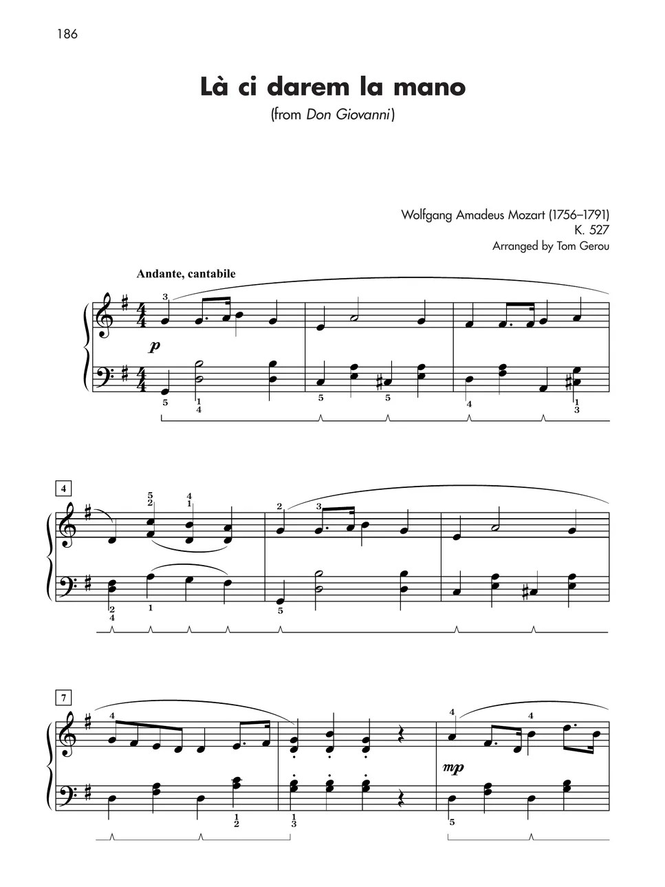 Là ci darem la mano from Don Giovani Easy Sheet Sheet by Hemsach