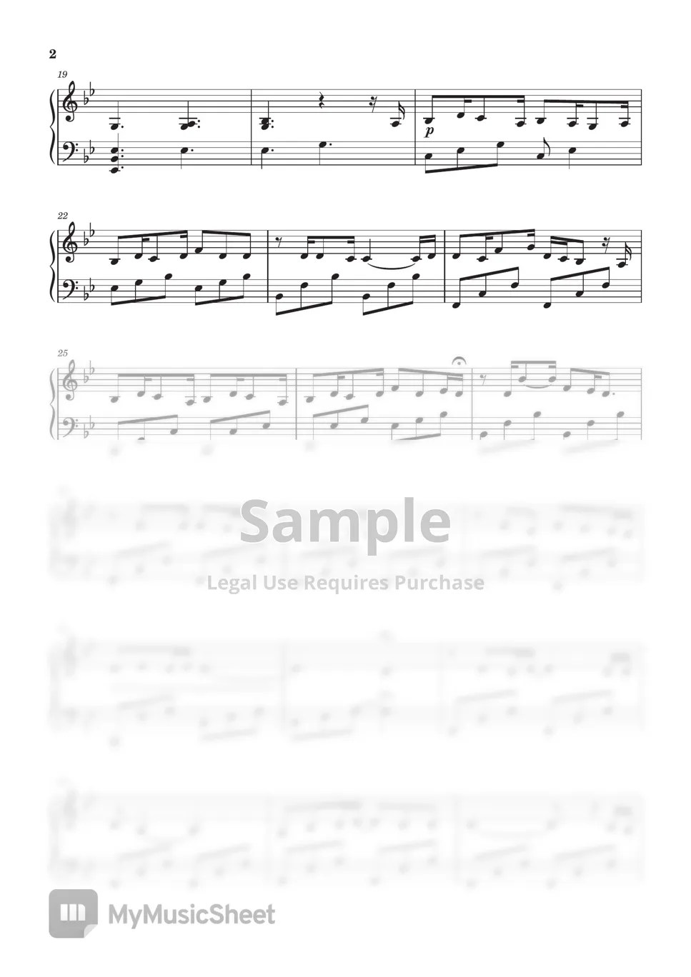 Aurora Runaway Piano solo Cover Sheet by Magdalena Galka
