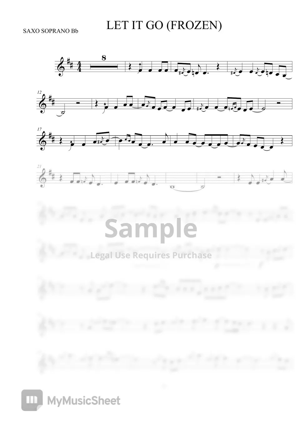 Let it go Let it go (Tenor&SopranoSax) Sheets by Ismael Dorado