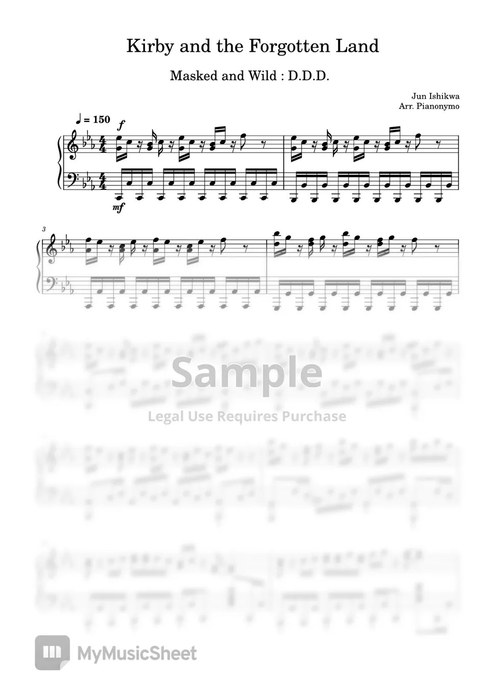 Kirby and the Land Masked and Wild D.D.D. Sheets by Pianonymo