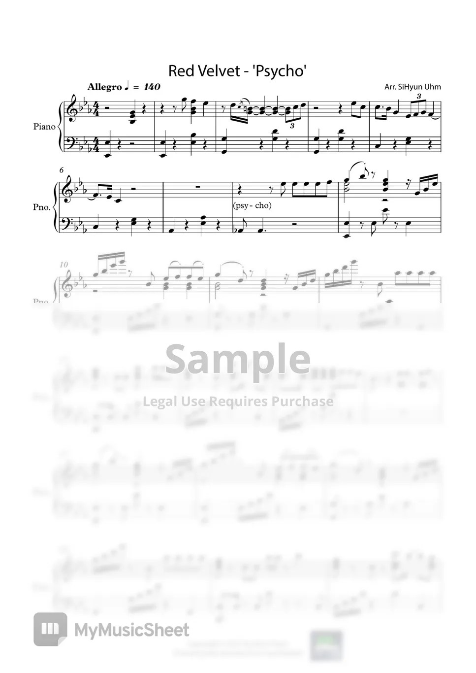 Red Velvet Psycho Sheets by SiHyun Uhm