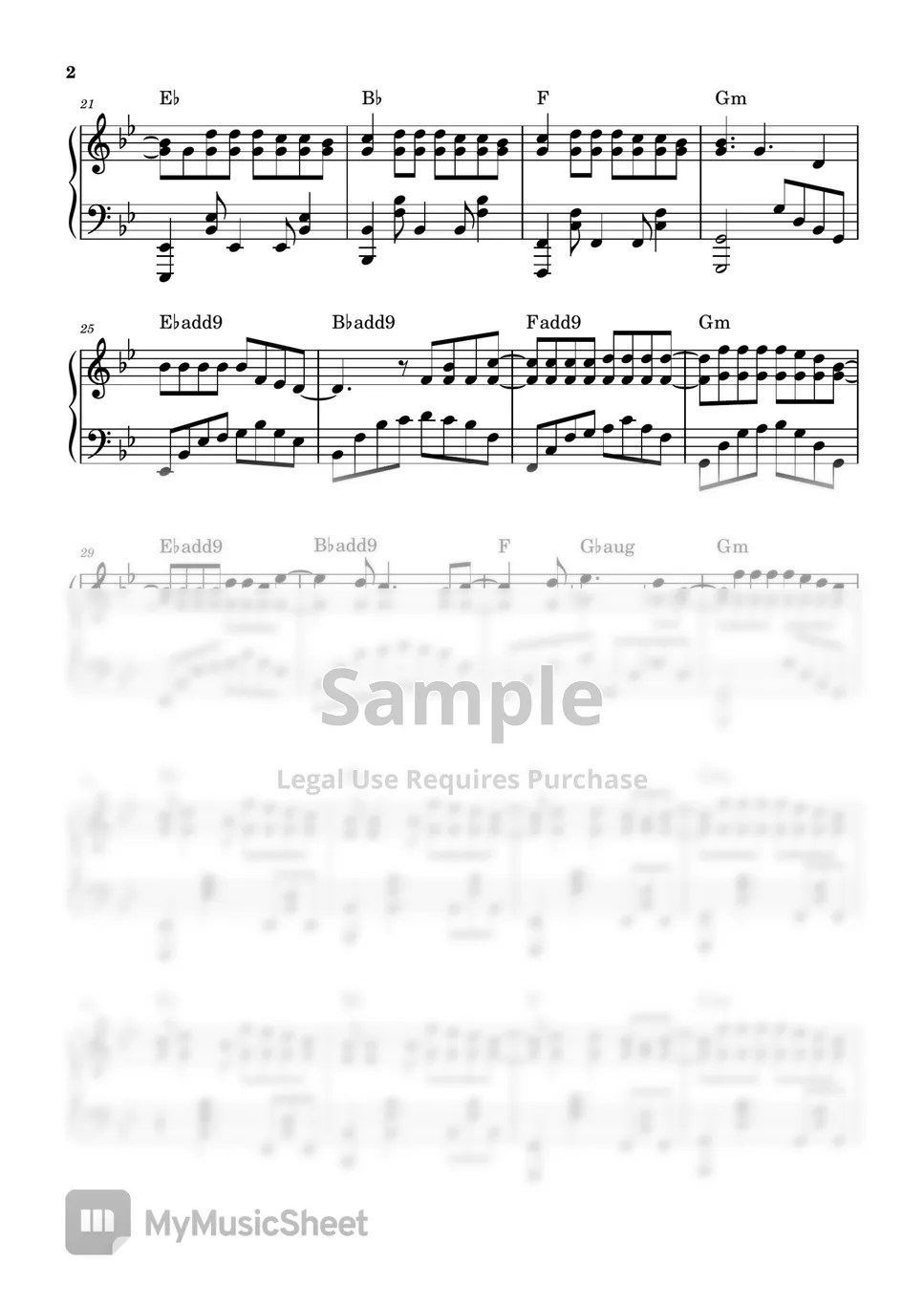 Nicky Youre, dazy Sunroof Sheets by Leisure Piano Sheets YT