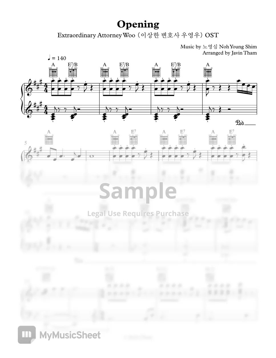 Extraordinary Attorney Woo Opening Sheets by Javin Tham