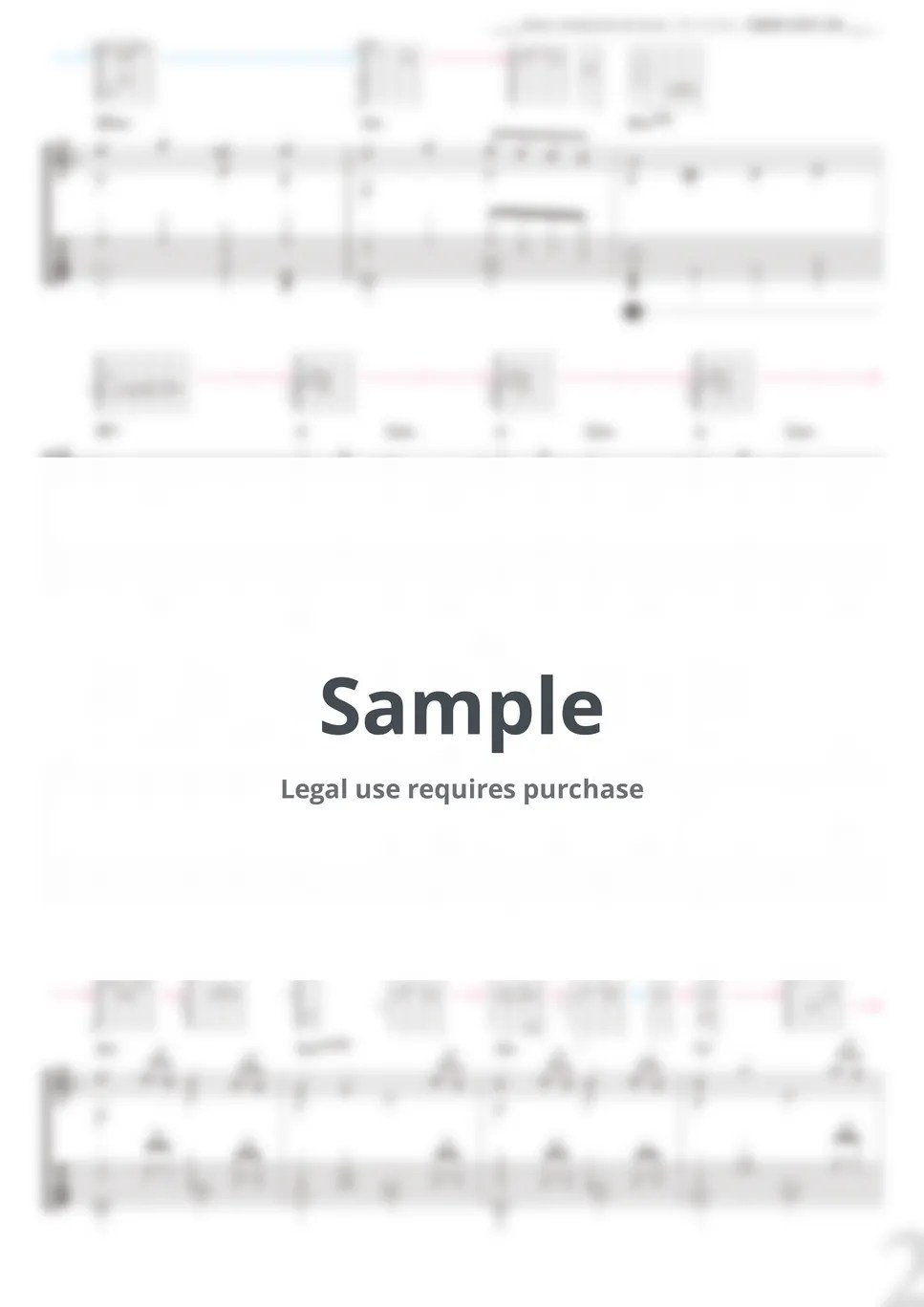 Mozart Symphony No.40 1st mov. (Solo Guitar) Tab + 단선 악보 by Daisuke