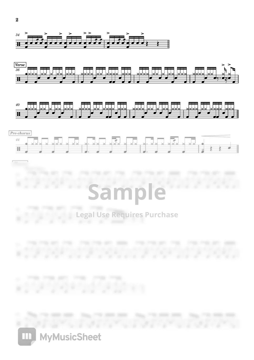 the greatest showman OST This is me (드럼악보 / drum score / 가사첨부