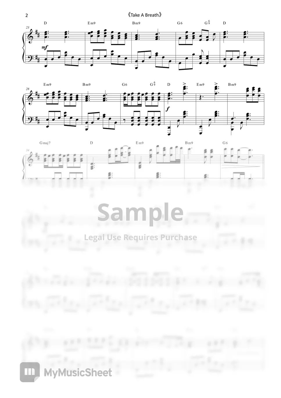 Jay Fung 馮允謙 Take A Breath Sheets by Bernard Hui