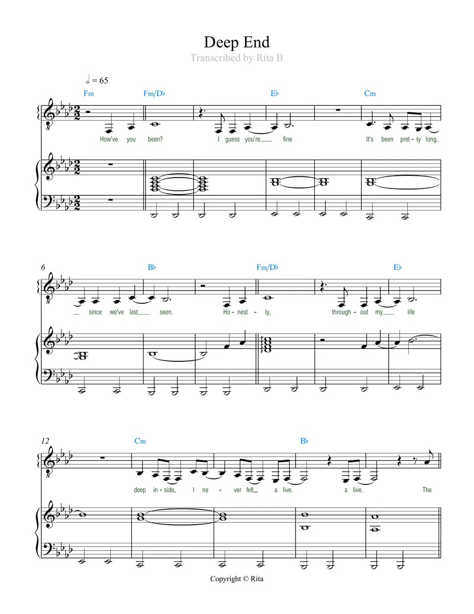 FELIX (Stray Kids) Deep End (Two files (duo and solo), lyrics and