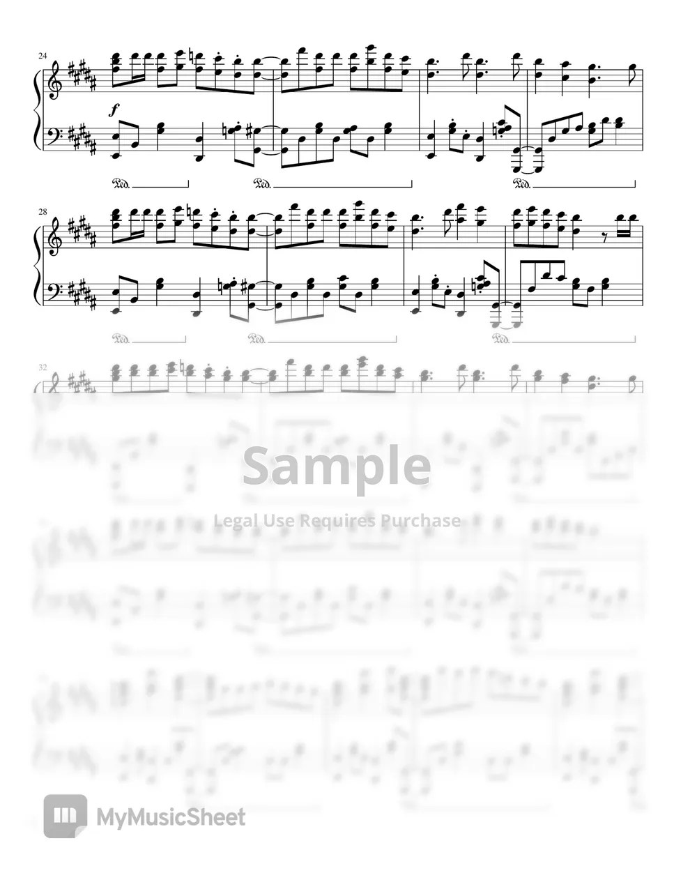 Chinozo ft. Flower Goodbye Sengen Sheet by Aoryn (MyReminiscence)