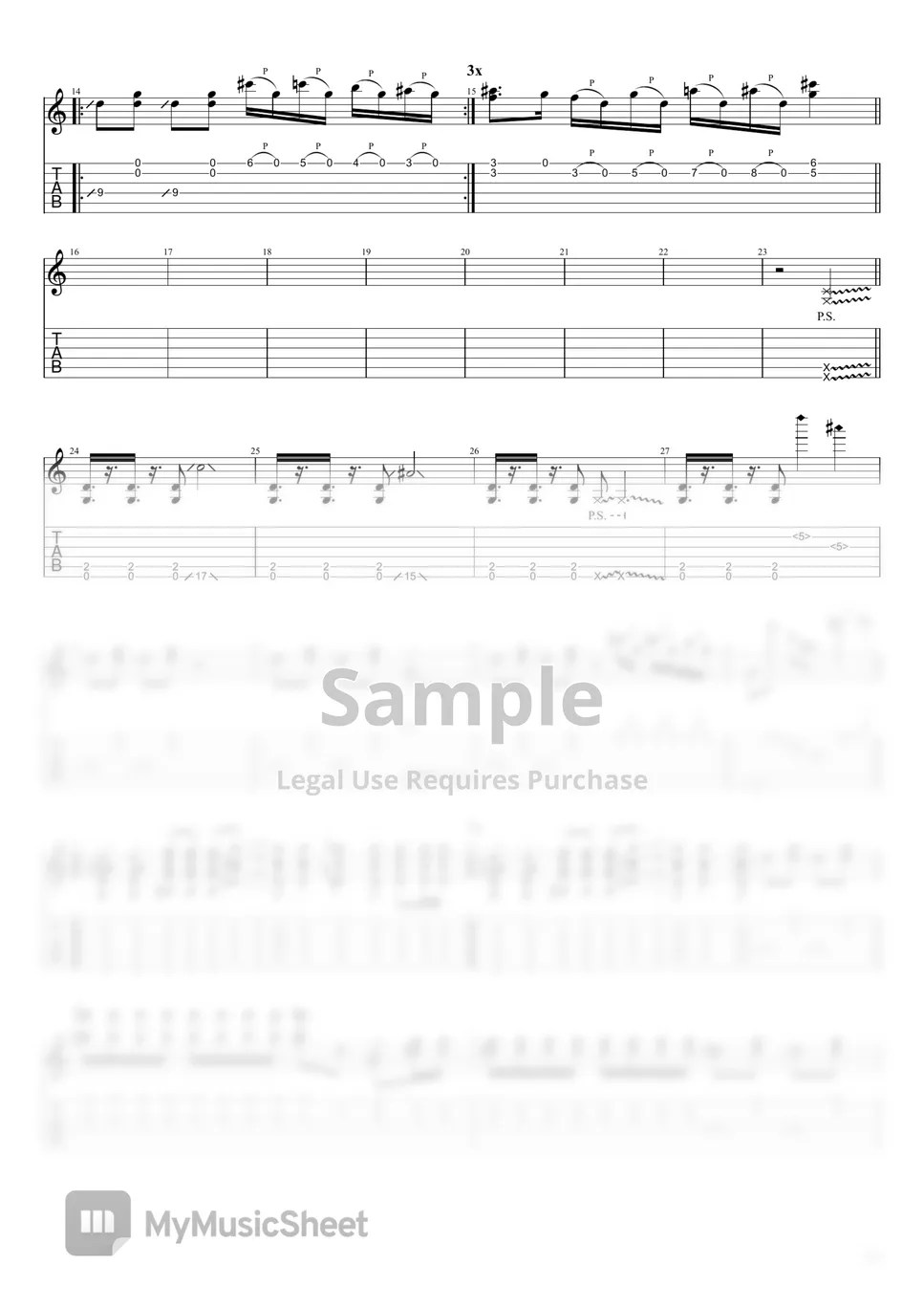 TK from Ling tosite sigure first death (Chainsaw Man ED) Tab + 1staff