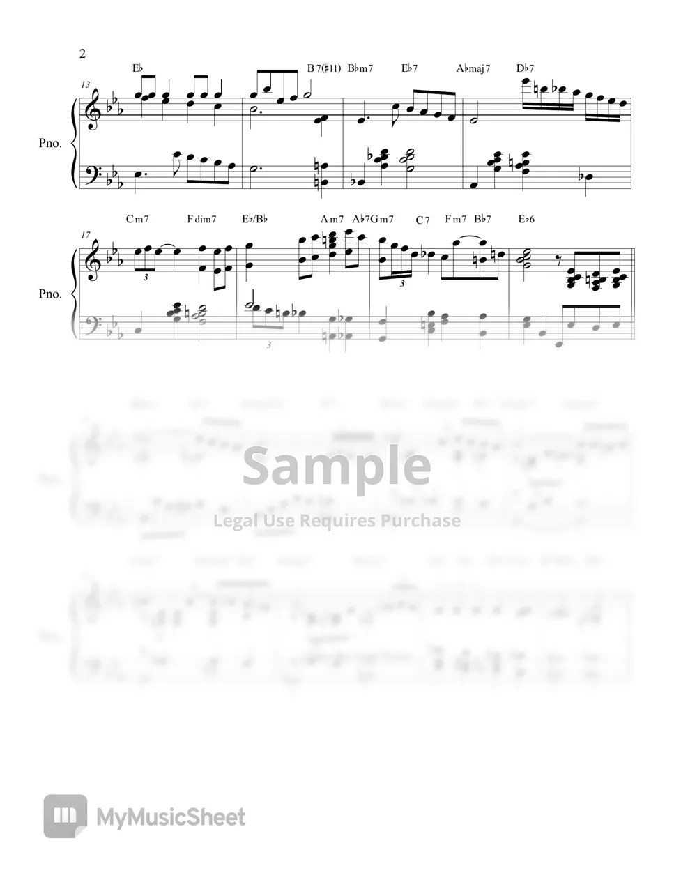Robert Wells The christmas song (Jazz Piano Music) Sheets by jeewon Lee