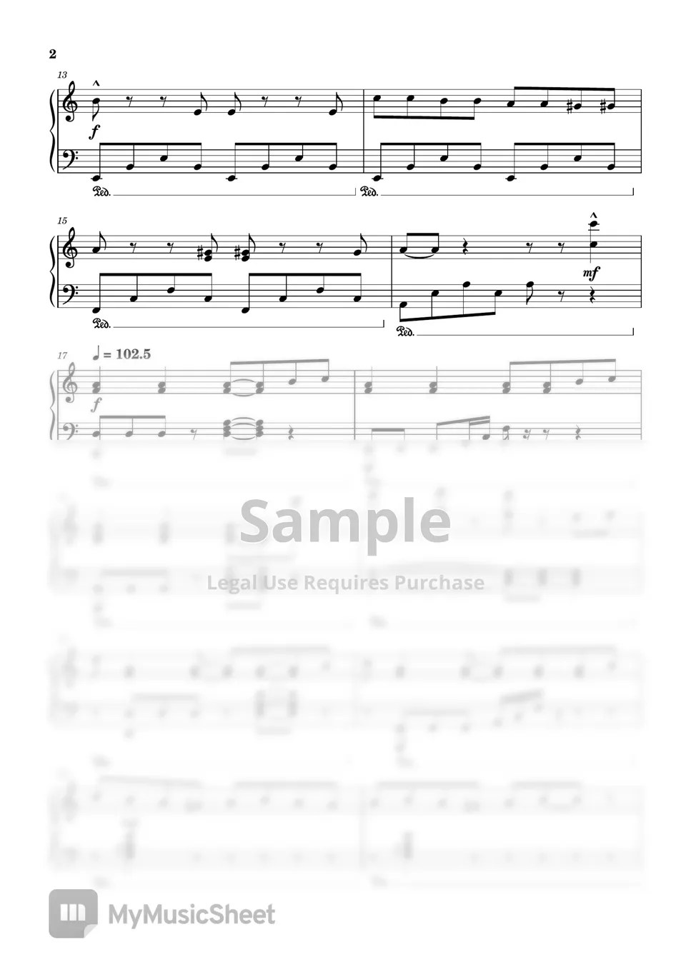 Lady Gaga Bloody Mary Lady Gaga (Piano) Spartito by PianoBoy