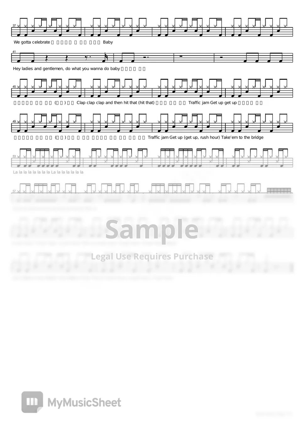 Crush Rush Hour (Feat. jhope of BTS) Sheets by COPYDRUM