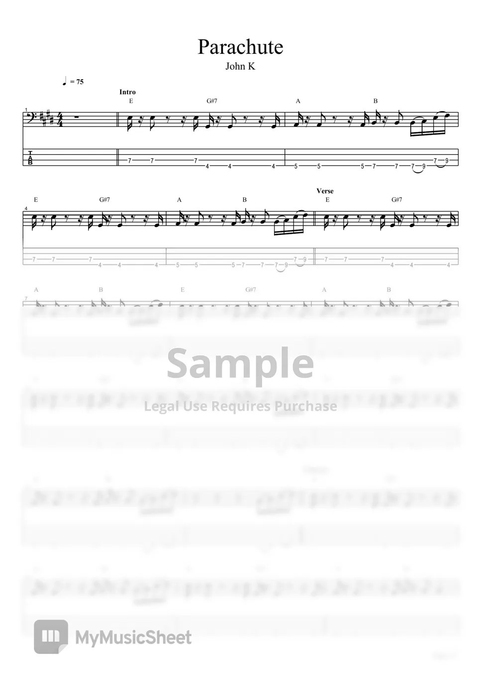 John K Parachute Tab + 1staff by TUNA CRACKER