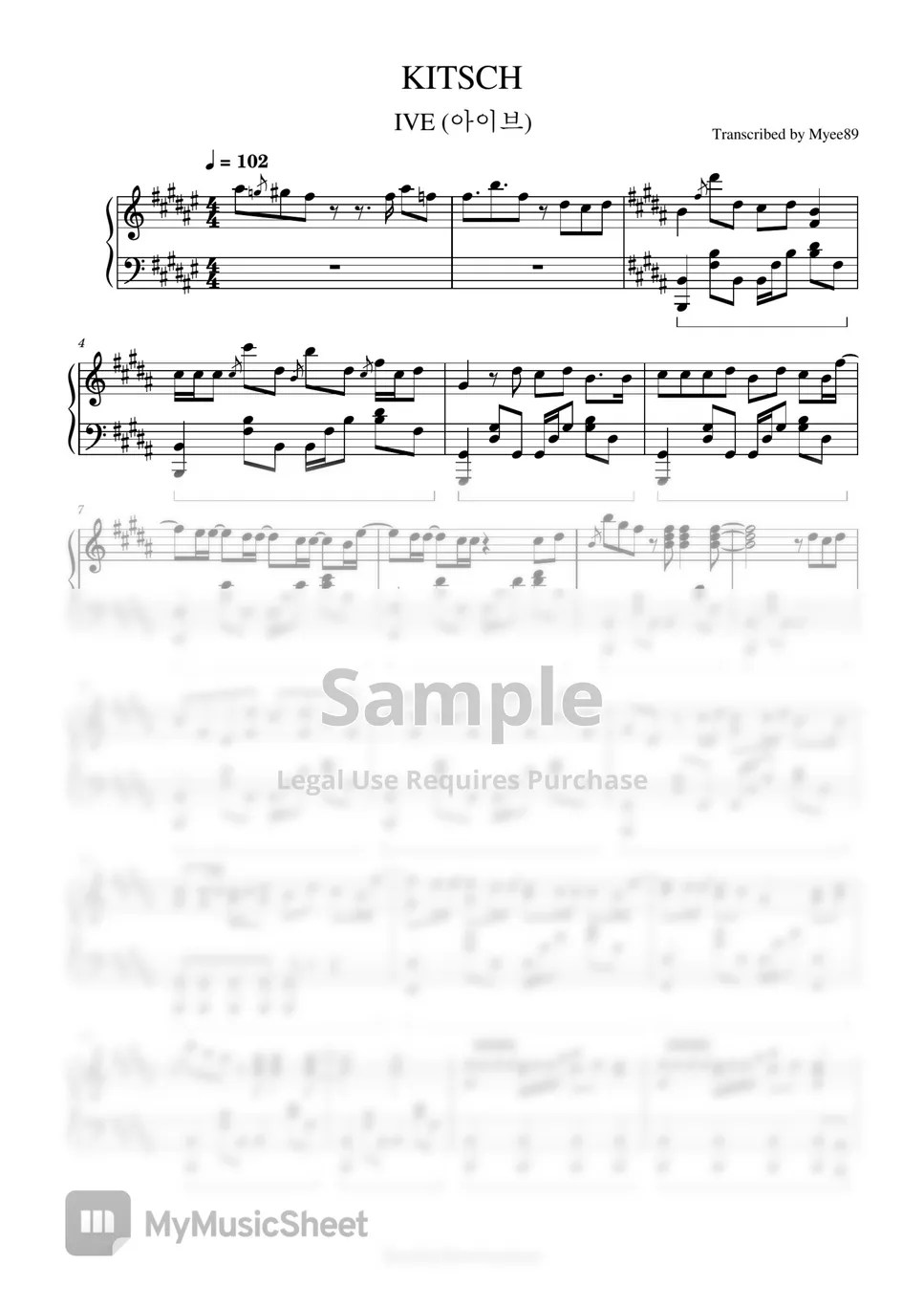 IVE (아이브) Kitsch Sheets by Myee89