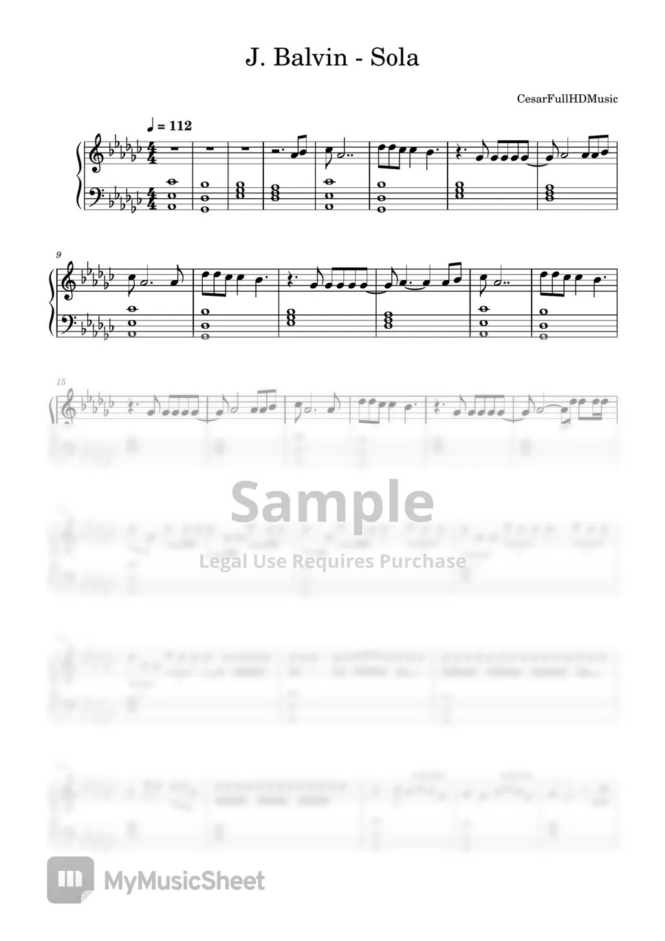 J. Balvin Sola Sheets