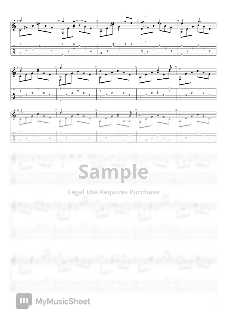 Elvis Presley Can't Help Falling In Love (Fingerstyle Guitar