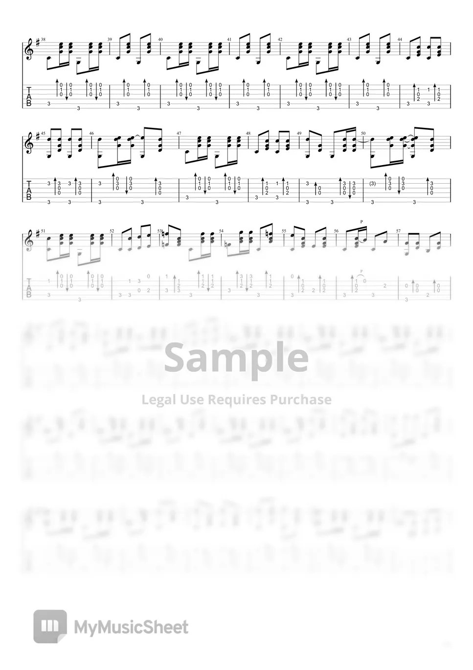 Johnny Cash I Walk the Line (Fingerstyle Guitar Arrangement, Standard