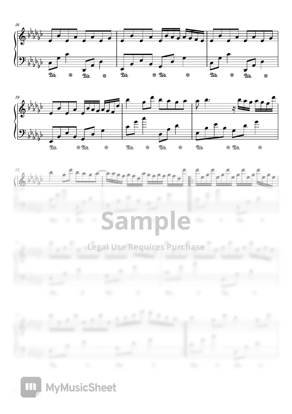October Time to Love (악토버 (OCTOBER) For Piano Solo) Sheets by poon