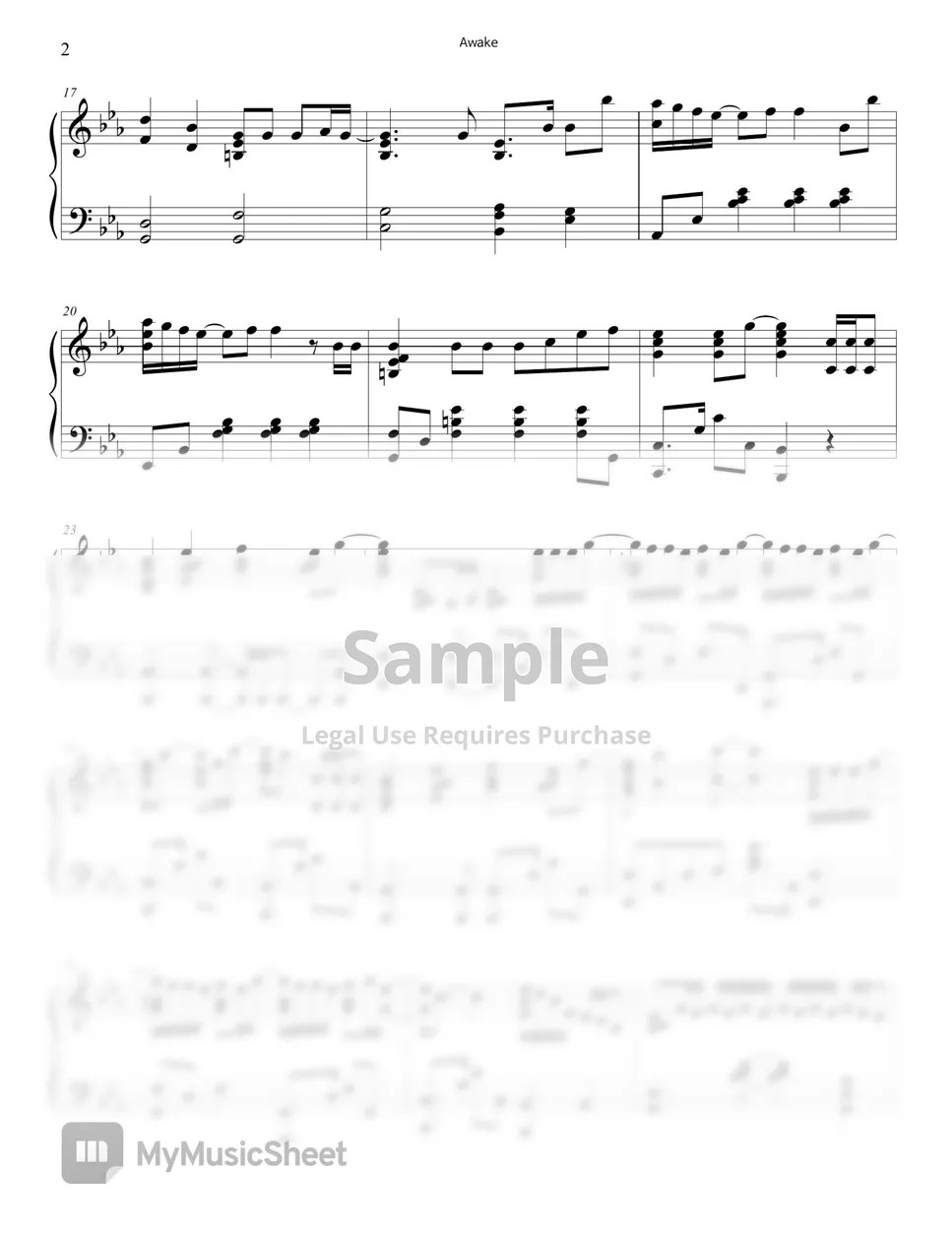 BTS Awake Sheets by JAZZNOTE