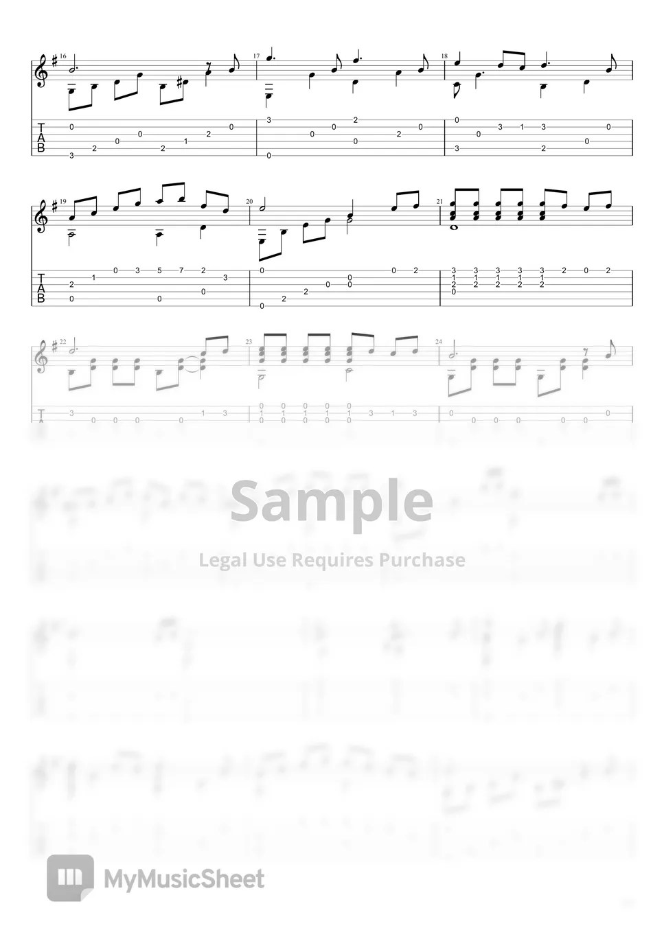 Joe Hisaishi The town with an ocean view 악보 by KK