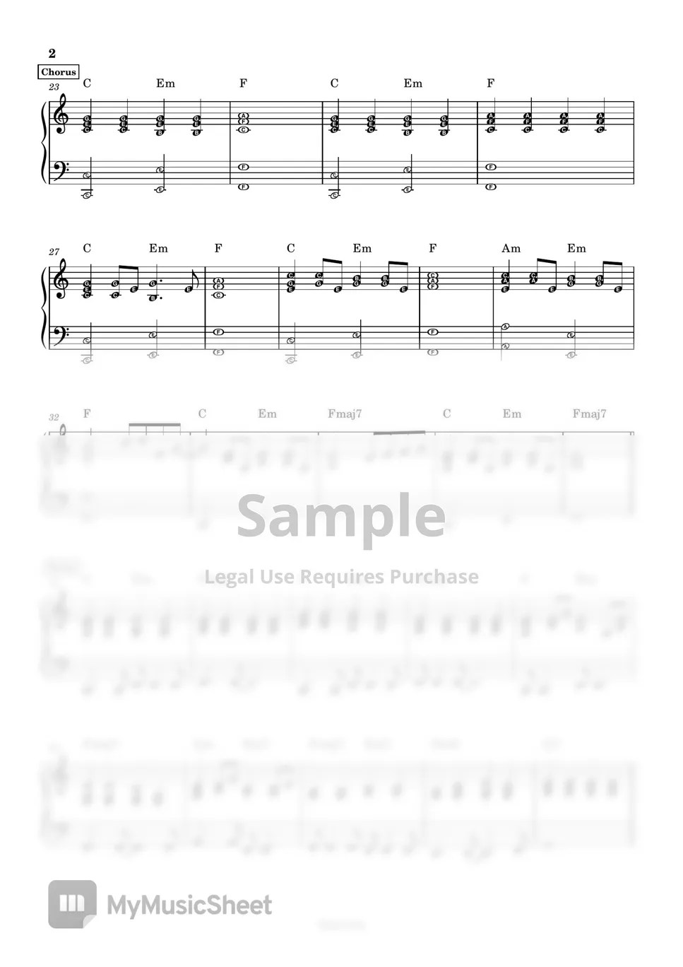 Billie Eilish What Was I Made For? (Piano Partitura by Anacrusa