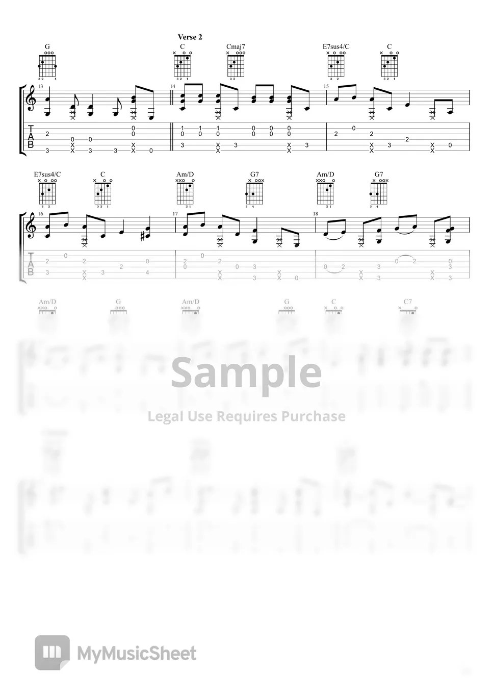 Bobby Helms Fingerstyle Guitar Jingle Bell Rock Sheets by