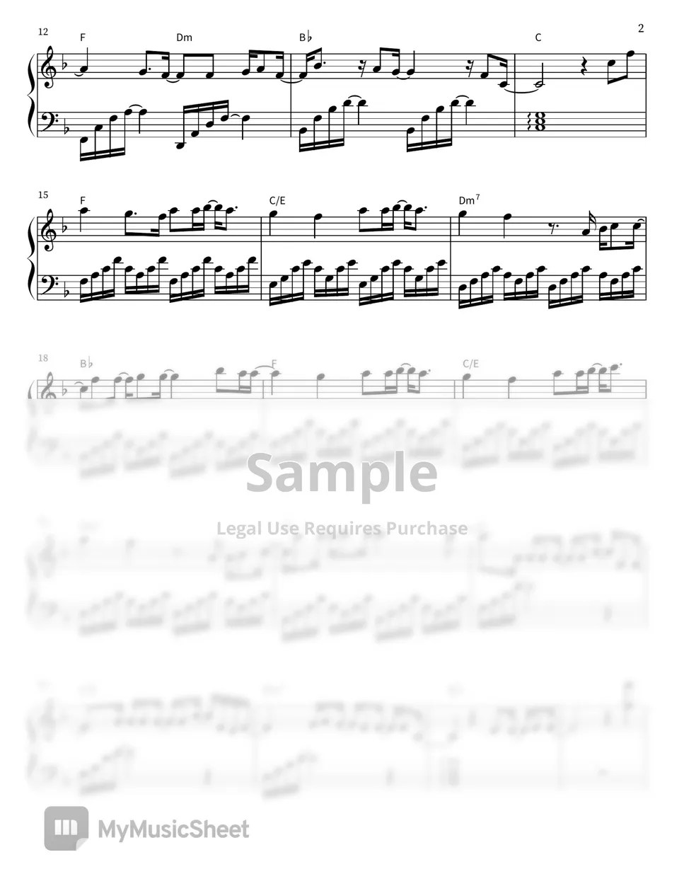 V BTS Christmas Tree (그 해 우리는 Our Beloved Summer OST) Sheets by Gita