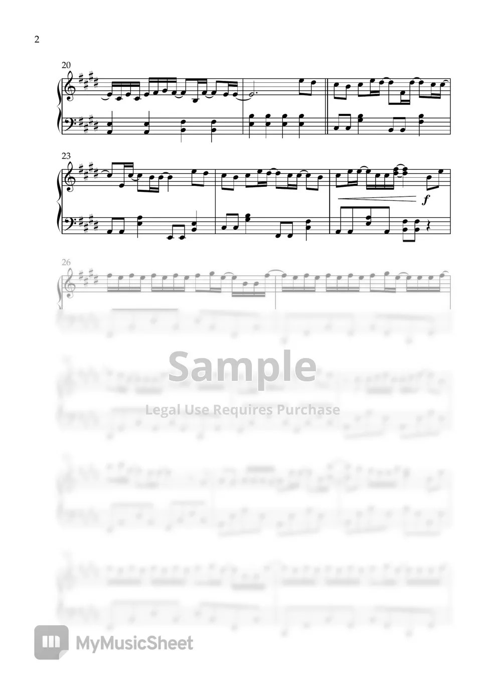 back number Christmas Song Sheets by harugona's piano room