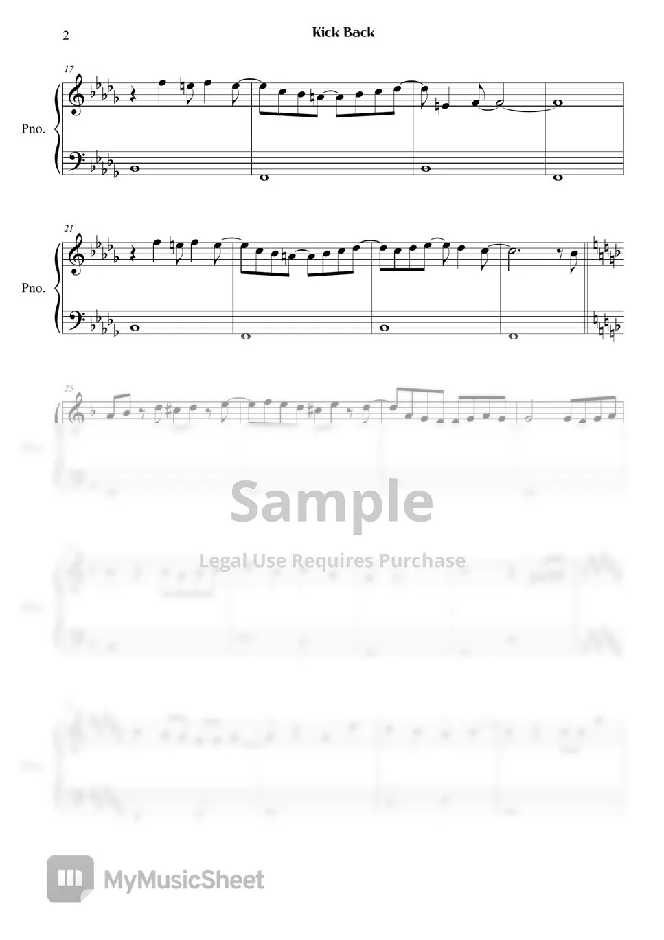 Chainsaw Man Kick Back Sheets by Right Now Piano